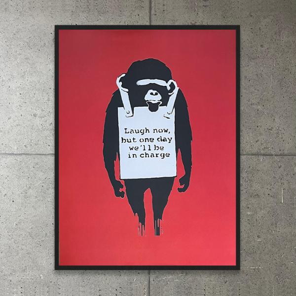 額装品/Laugh now/バンクシー/アート/インテリア/貴重 額装品/Laugh now/バンクシー/アート/インテリア/貴重 : az