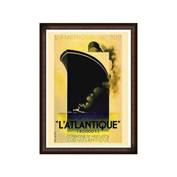 L'Atlantique（アドルフ ムーロン カッサンドル） 額装品 ウッドハイ