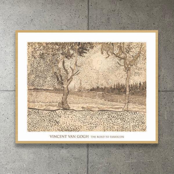額装品/The Road to Tarascon 1888/フィンセント ファン ゴッホ