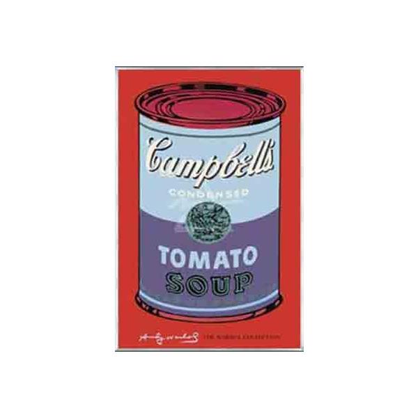 ポスター アート キャンベルスープ缶 1965 （ブルー &amp; パープル）（アンディ ウォーホル） 額装品 アルミ製ベーシックフレーム