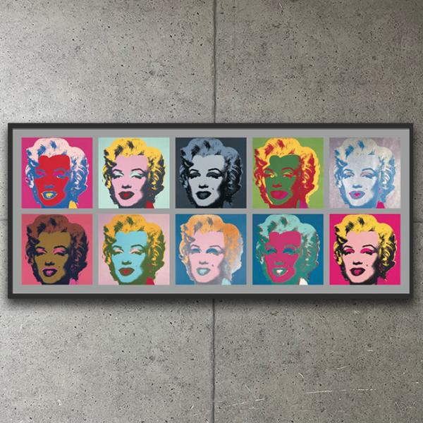 アンディ・ウォーホル額装品『Ten Marilyns, 1967』 額増済/Ten Marilyns 1967/アンディ ウォーホル/アートポスター : az