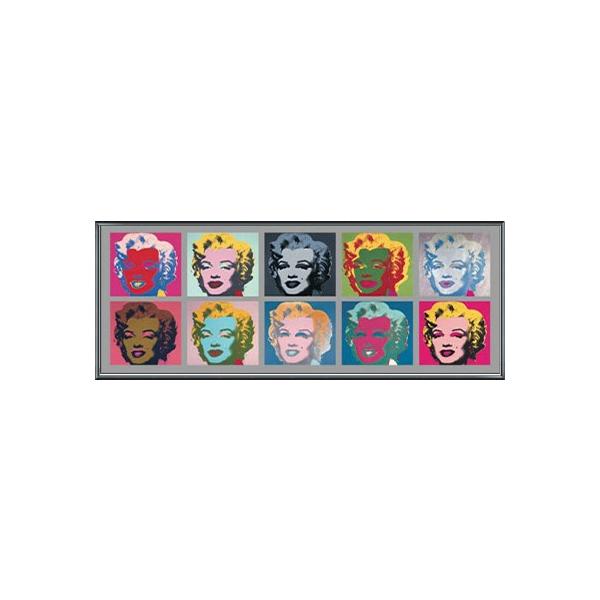 Ten Marilyns 1967 アンディウォーホル額装80x33.5cm Ten Marilyns 1967（アンディ ウォーホル） 額装品 アルミ製