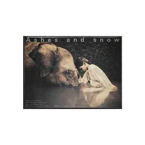 Ashes and snow girl with elephant（グレゴリー コルベール） 額装品 アルミ製ハイグレードフレーム