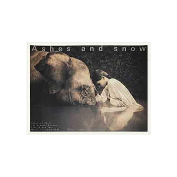 Ashes and snow girl with elephant（グレゴリー コルベール） 額装品 ウッドベーシックフレーム