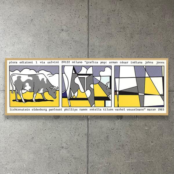 額装品/Cow Going Abstract 1985/ロイ リキテンスタイン/アート