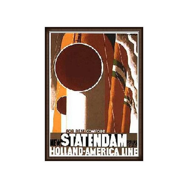 Statendam/アドルフ ムーロン カッサンドル/アートポスター ポスター アート Statendam（アドルフ ムーロン カッサンドル） 額装品