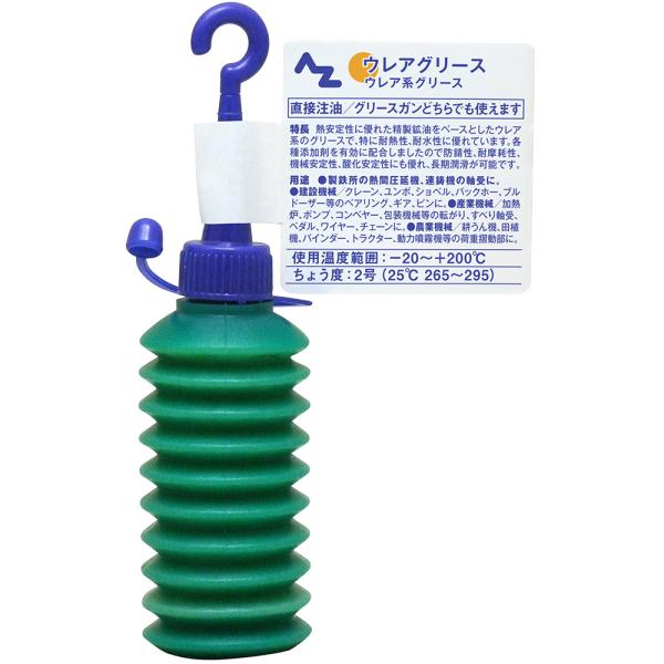 熱安定性に優れた精製鉱油をベースとしたウレア系のグリースで、特に耐熱性、耐水性に優れています。各種添加剤を有効に配合し、防錆効果、耐摩耗性に富み、長期潤滑が可能です。使用温度範囲（−２０℃〜＋２００℃）　ちょう度2 号