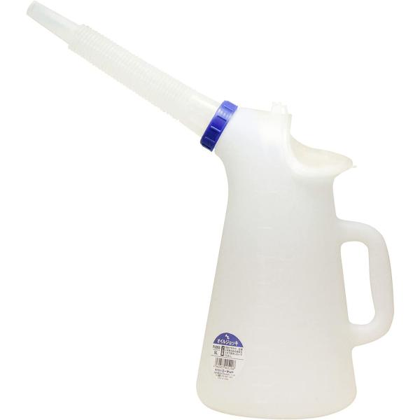 肉厚で丈夫。注ぎ口もしっかりしています。オイルなど液体を注ぐのに便利ノズル長さ：23cm