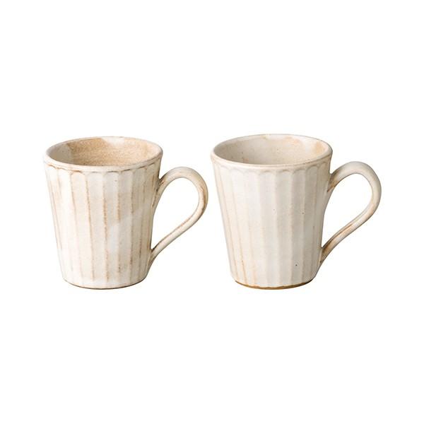 益子焼 Kinari しのぎマグカップペア 52 003 52 22 003 04 生活雑貨のお店 イロドリ 通販 Yahoo ショッピング