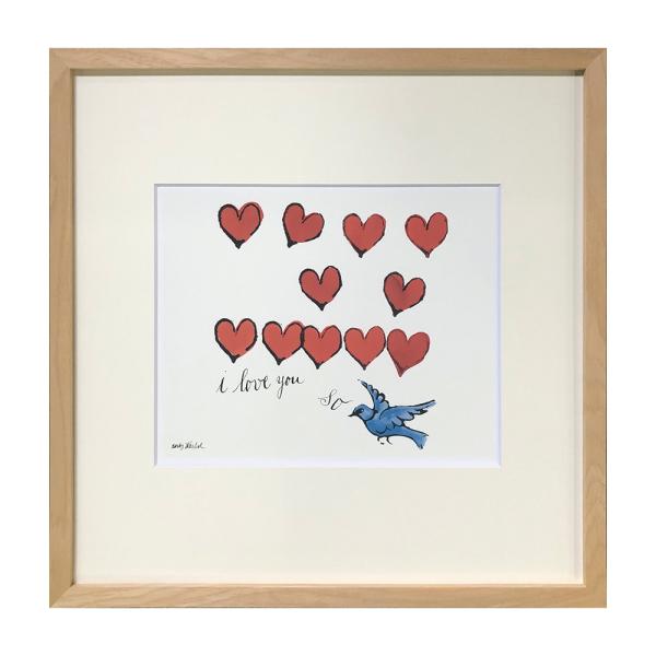 Andy Warhol アンディ・ウォーホール アートフレーム I LOVE YOU SO, C