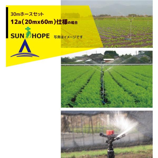 �T���z�[�v SUNHOPE 30m�z�[�X�Z�b�g 12a (20mx60m) �d�l No.6792