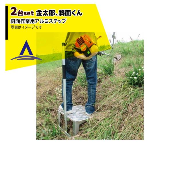 タナカマイスター｜＜2台セット品＞金太郎斜面くん 斜面作業用アルミ 