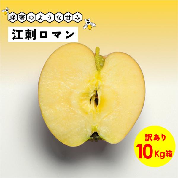 蜂蜜のような濃い甘さが魅力！長野県産 安曇野 信州産 幻 幻のリンゴ「江刺ロマン10キロ箱訳あり品」