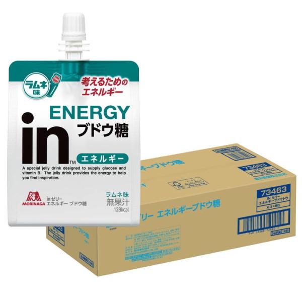 inゼリー エネルギーブドウ糖 180g ×36個 ラムネ味 森永製菓 ビタミンB1 朝食 防災 非常食 差し入れ 体調管理 受験 集中 国産
