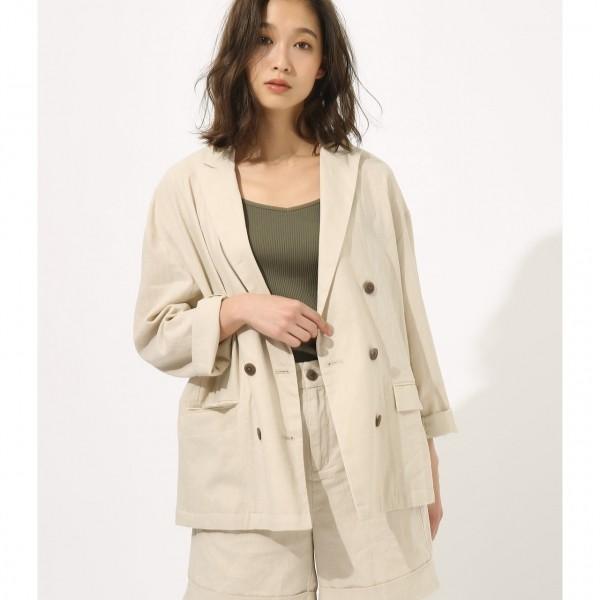 セットアップ対応 リネンルーズジャケット レディース アウター ジャケット Markdown 250csm30 319c Azul By Moussy 通販 Yahoo ショッピング