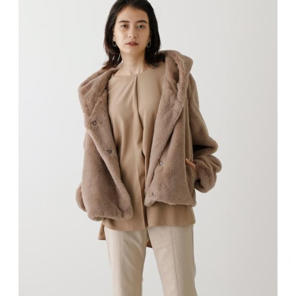 3月8日まで期間限定価格 Fluffy Hoodie Short Coat フラッフィーフーディショートコート Mook53掲載 レディース アウター コート Markdown 250dam30 078i Azul By Moussy 通販 Yahoo ショッピング