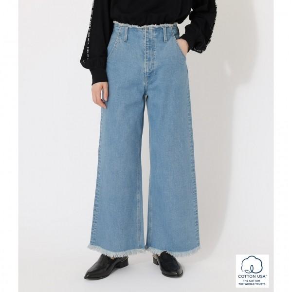 Fringe Denim Wide フリンジデニムワイド レディース ボトムス デニムパンツ 250dsa12 274c Azul By Moussy 通販 Yahoo ショッピング