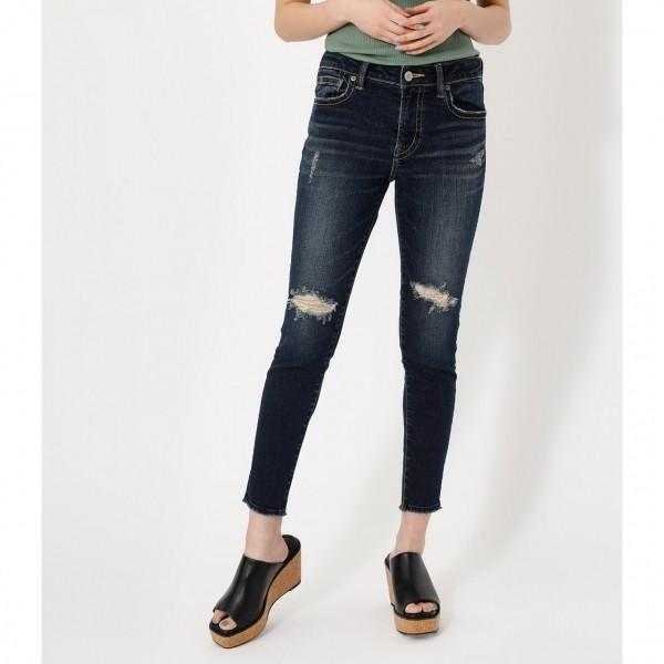 Crash Denim Skinny クラッシュデニムスキニー レディース ボトムス デニムパンツ ロング 250dsa12 335j Azul By Moussy 通販 Yahoo ショッピング