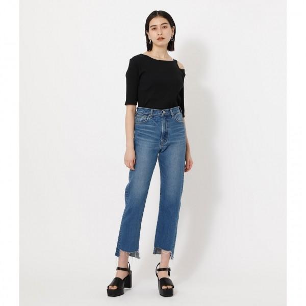 Hem Crash Denim Straight ヘムクラッシュデニムストレート レディース ボトムス デニムパンツ 250dsa12 337j Azul By Moussy 通販 Yahoo ショッピング