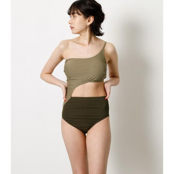 One Shoulder Swimwear ワンショルダースイムウェア レディース 水着 250dsa56 041e Azul By Moussy 通販 Yahoo ショッピング