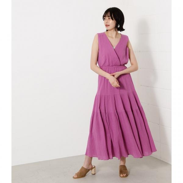 Crepe Tiered Onepiece クレープティアードワンピース レディース ワンピース ノースリーブ Markdown 250dsh33 173d Azul By Moussy 通販 Yahoo ショッピング