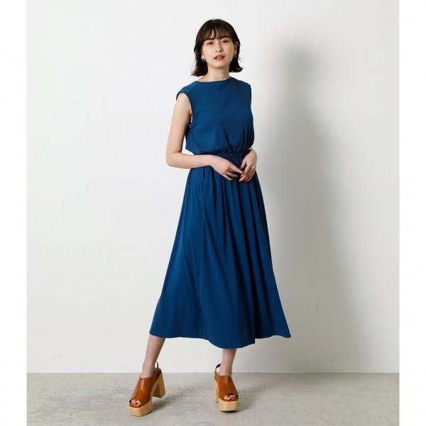 Ice Clean Blousing Onepiece アイスクリーンブラウジングワンピース レディース ワンピース ワンピース ノースリーブ Markdown 250dsh 167e Azul By Moussy 通販 Yahoo ショッピング