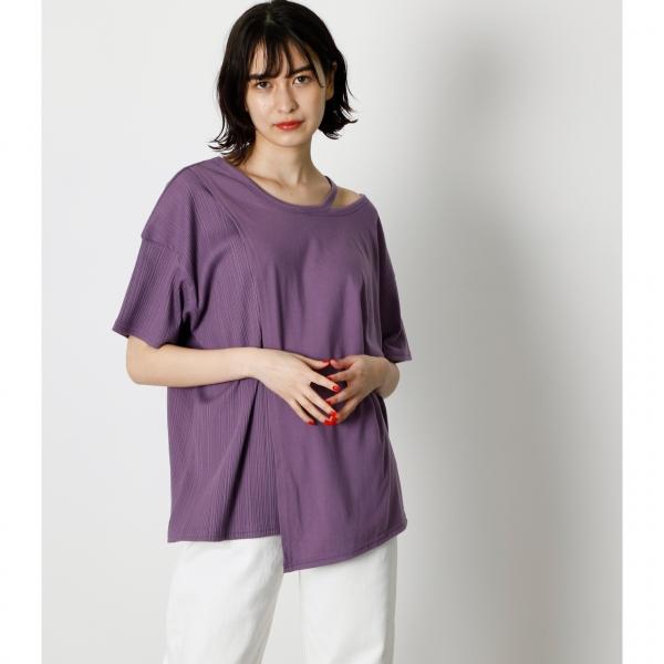 2way Layered Loose Tops 2wayレイヤードルーズトップス レディース トップス カットソー 半袖 Markdown 250dsm80 178g Azul By Moussy 通販 Yahoo ショッピング