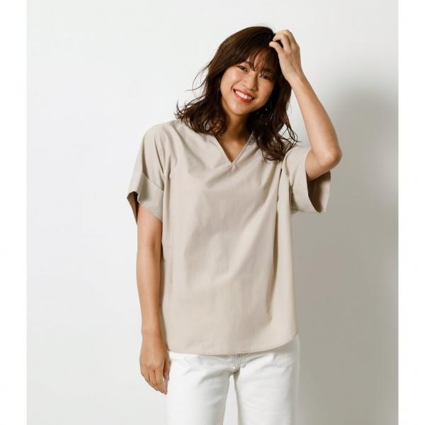 Skipper Blouse スキッパーブラウス レディース トップス シャツ ブラウス 半袖 Markdown 250dss30 154d Azul By Moussy 通販 Yahoo ショッピング