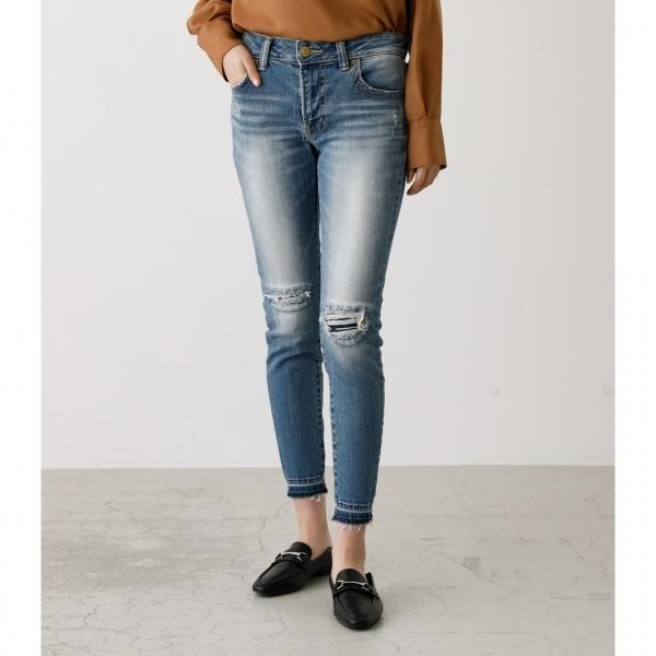 Repair Denim Skinny リペアデニムスキニー レディース ボトムス デニムパンツ ロング 250esa12 0j Azul By Moussy 通販 Yahoo ショッピング