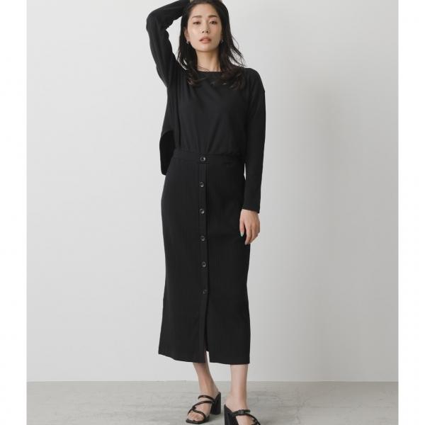 Front Button Cut Onepiece フロントボタンカットワンピース レディース ワンピース ワンピース 長袖 Markdown 250ess 381c Azul By Moussy 通販 Yahoo ショッピング