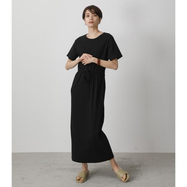 Rib Blousing Onepiece リブブラウジングワンピース レディース ワンピース ワンピース 半袖 Markdown 250ess 429e Azul By Moussy 通販 Yahoo ショッピング