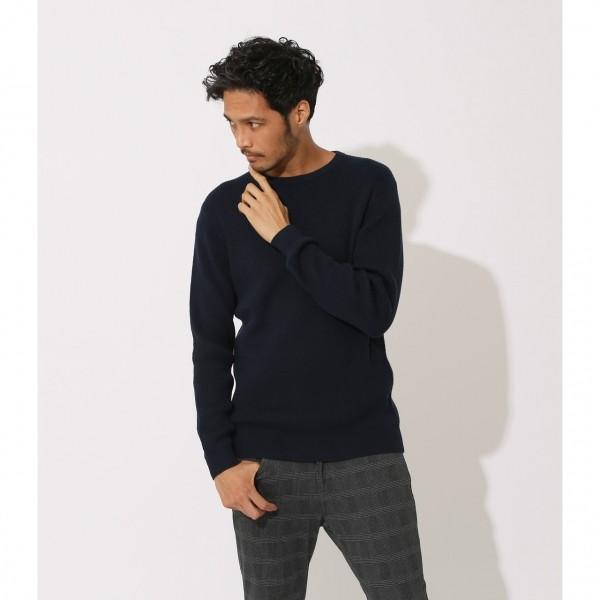 Honeycomb C N Knit ハニカムクルーネックニット メンズ トップス ニット 長袖 Markdown 251caf70 059i Azul By Moussy 通販 Yahoo ショッピング