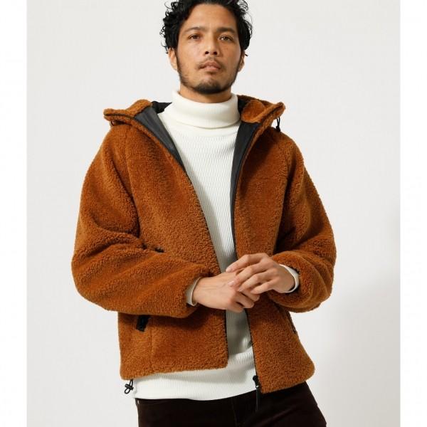 Boa Hoodie Blouson ボアフーディブルゾン メンズ アウター ブルゾン 251cay30 002i Azul By Moussy 通販 Yahoo ショッピング