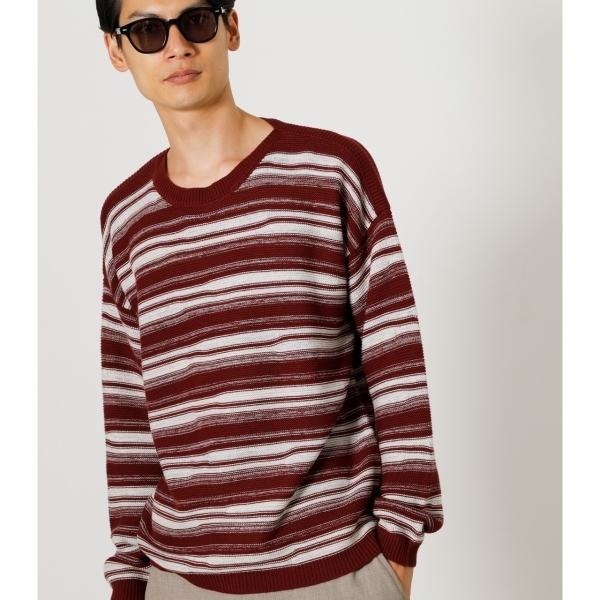 Deformation Border Knit デフォルメーションボーダーニット メンズ トップス ニット 長袖 Markdown 251day70 130h Azul By Moussy 通販 Yahoo ショッピング