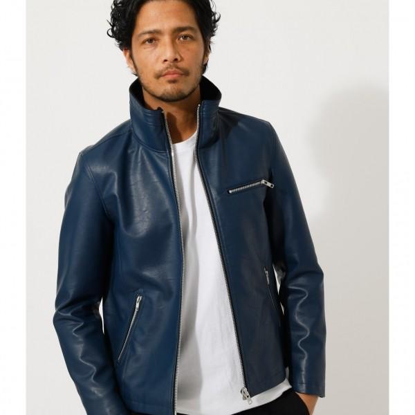 8月10日(木)8:59まで期間限定価格】HIGH COLLAR RIDERS JACKET/ハイ