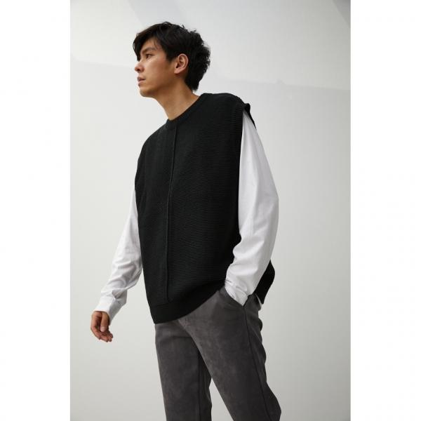 AZUL BY MOUSSY（アズールバイマウジー） GATHER OVER SIZE VEST 