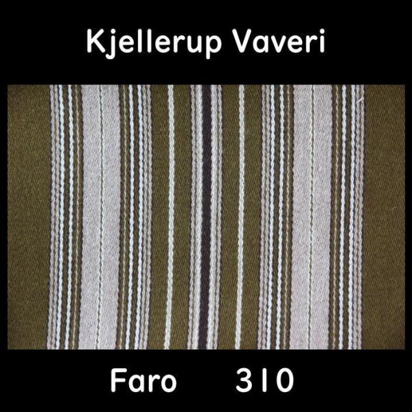 DIY 椅子張り用生地 布地 Faro（ファーウ） 310 （明茶ベージュ色 ストライプ デンマーク Kjellerup Vaveri社製）130cm以上65cm単位での販売