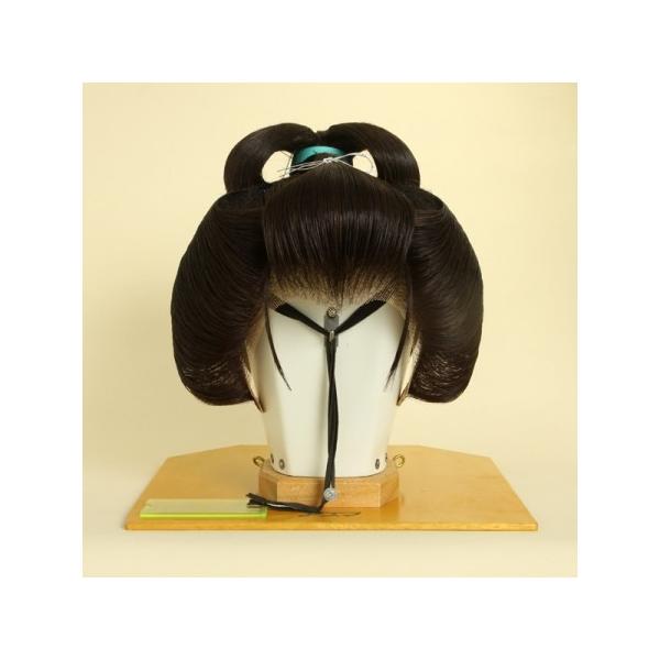 日本髪かつら 銀杏返し (中古品) 【受注生産品】 演劇 芸者 日本髪かつら 銀杏返し (中古品) 【受注生産品】 演劇 芸者