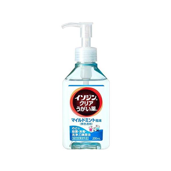 他サイト： イソジン　 クリア　うがい薬Ｍ　 ２００ｍｌ （医薬部外品）の商品画像