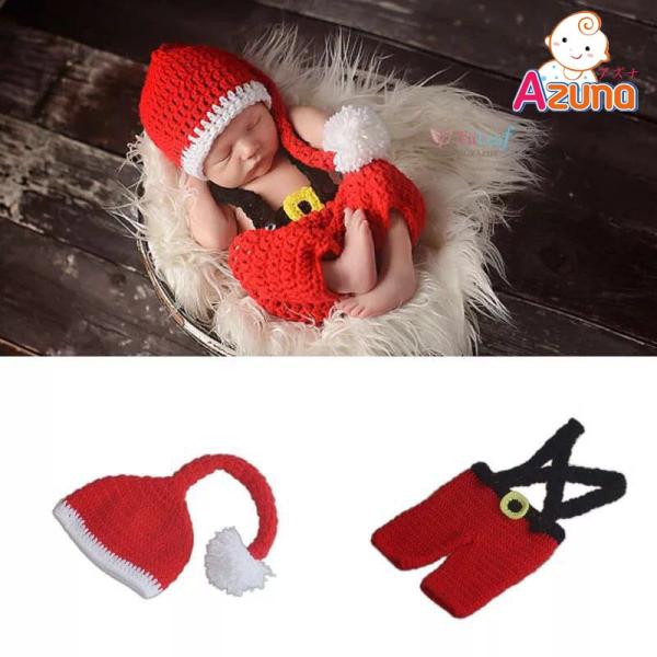 ■商品内容：帽子とパンツの二点セット<br>　　　★☆★☆★☆★☆★☆★☆オススメポイント☆★☆★☆★☆★☆★☆★▼手作り可愛さと心地よさを考えた、微笑ましいベビーコスチューム です。▼クリスマス記念撮影にいかがでしょか。　　　...