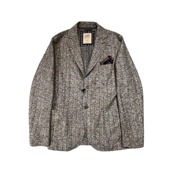 BOB メンズ　ツィードジャケット BOB ボブ ツィード ジャケット新作74741111-31グレー : AZUR セレクト