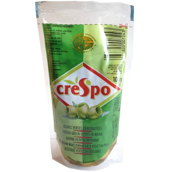 オリーブ産地、スペイン南部のセビリアの人気ブランド、クレスポのオリーブです。幅広く使えるオリーブの実、便利な種抜きです。スペインの温暖な気候と肥沃な土壌で、太陽の光をいっぱい浴びて育ったオリーブです。種ぬきなので刻んでソースに混ぜたり、おつ...