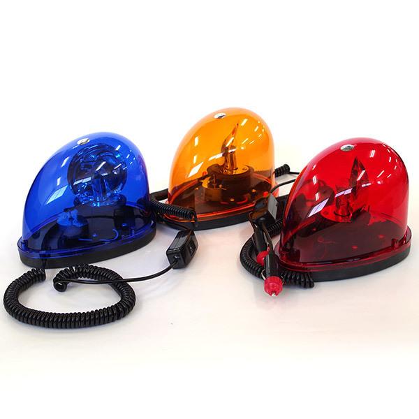 回転灯 非常用 警告灯 12v車用 On Off電源スイッチ付き シガーソケット電源 強力マグネット付き ハロゲンタイプ 赤 アンバー 青 色選択 Azzurri Shopping 通販 Paypayモール