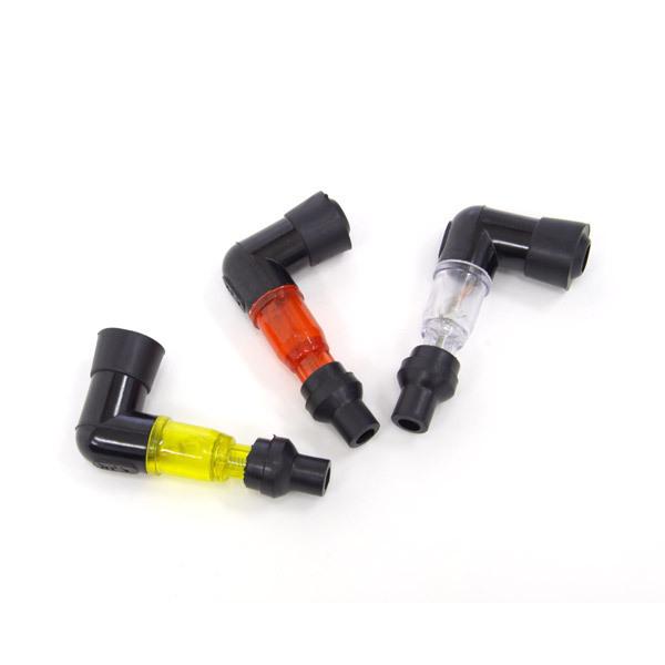 光るプラグキャップ プラグコード L型90度 クリア レッド グリーン ネコポス送料無料 Azzurri Shopping 通販 Paypayモール