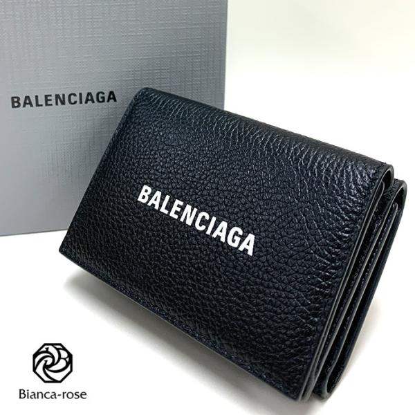 年末特価！ 【BALENCIAGA（バレンシアガ）】B.ロゴ ミニウォレット 黒 BALENCIAGA（バレンシアガ） 【爆買】BALENCIAGA 財布 小物 CASH ミニ