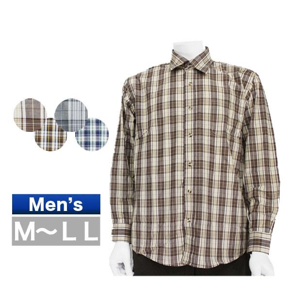メンズ 長袖 シャツ チェック柄 紳士服 衣料品 誕生日プレゼント プレゼント お父さん 男性用 ネットショップ 衣服 服 洋服 シニアファッション通販 Msh B Across 通販 Yahoo ショッピング