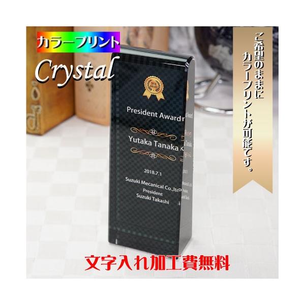 定年退職・転勤・感謝の記念品や還暦・古希・米寿などの長寿のお祝いに。大切な方へお贈りする、名入れ＆UVカラープリントのオリジナルギフトにおすすめ。 ○o。クリスタルトロフィーサイズ。o○小：幅5cm×高さ14cm×奥行3cm中：幅6cm×高...