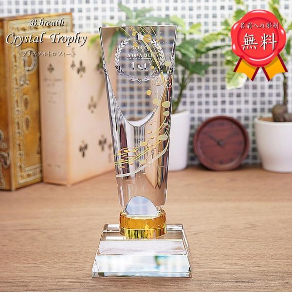 優勝・優秀賞・敢闘賞などのトロフィー。オリジナル名入れUVフルカラープリント加工で、大会の記念を華やかにするクリスタル記念トロフィーです。○o。クリスタルトロフィーサイズ。o○小：幅10cm×高さ20cm×奥行7cm中：幅10cm×高さ22...