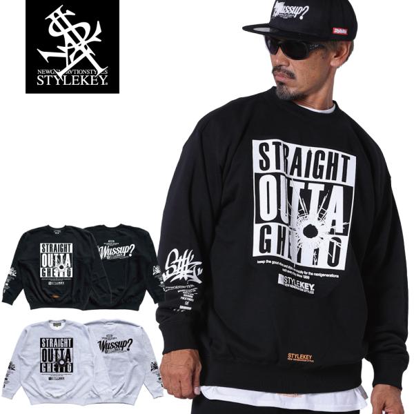 StyleKey（スタイルキー） クルースウェット SAY WUSSUP? CREW SWEAT 