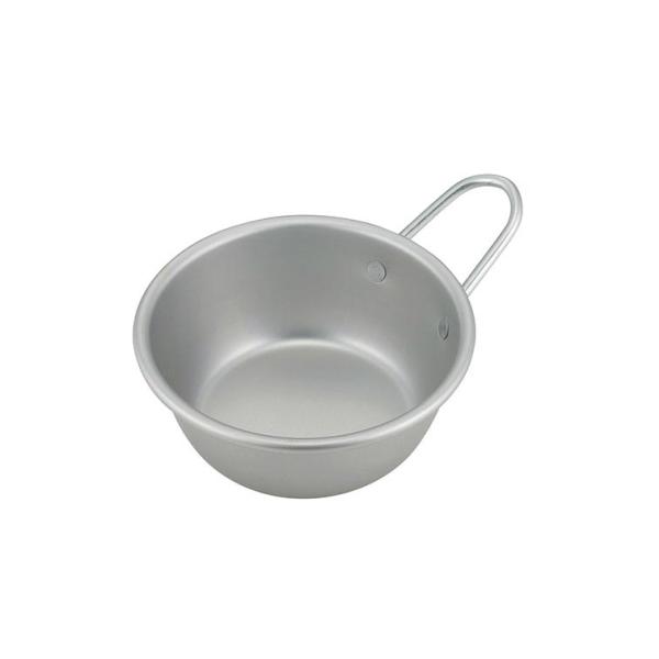 マッコリカップ シルバー 13cm（ アルマイト カップ シェラカップ 持ち手 アルミ 薬味 アウトドア キャンプ キッチン 手付 マッ